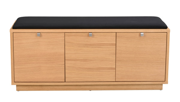 Confetti bänk 3L oljad ek/svart tyg