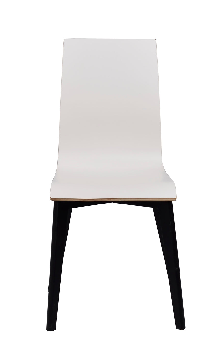 Gracy stol vit laminat/svartbetsad ek 2-pack