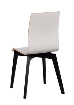 Gracy stol vit laminat/svartbetsad ek 2-pack