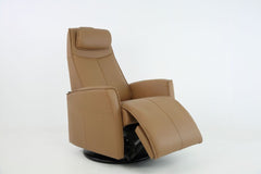Loft reclinerfåtölj brun el