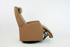 Loft reclinerfåtölj brun el
