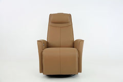 Loft reclinerfåtölj brun el