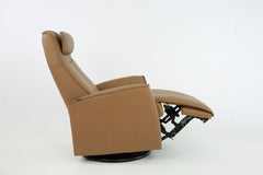 Loft reclinerfåtölj brun el