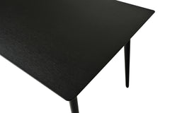 Viken matbord svart ask melamin 120x80 cm