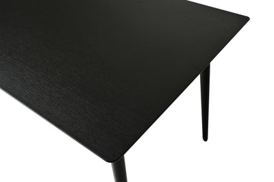 Viken matbord svart ask melamin 120x80 cm