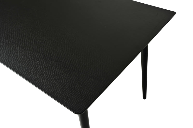 Viken matbord svart ask melamin 120x80 cm