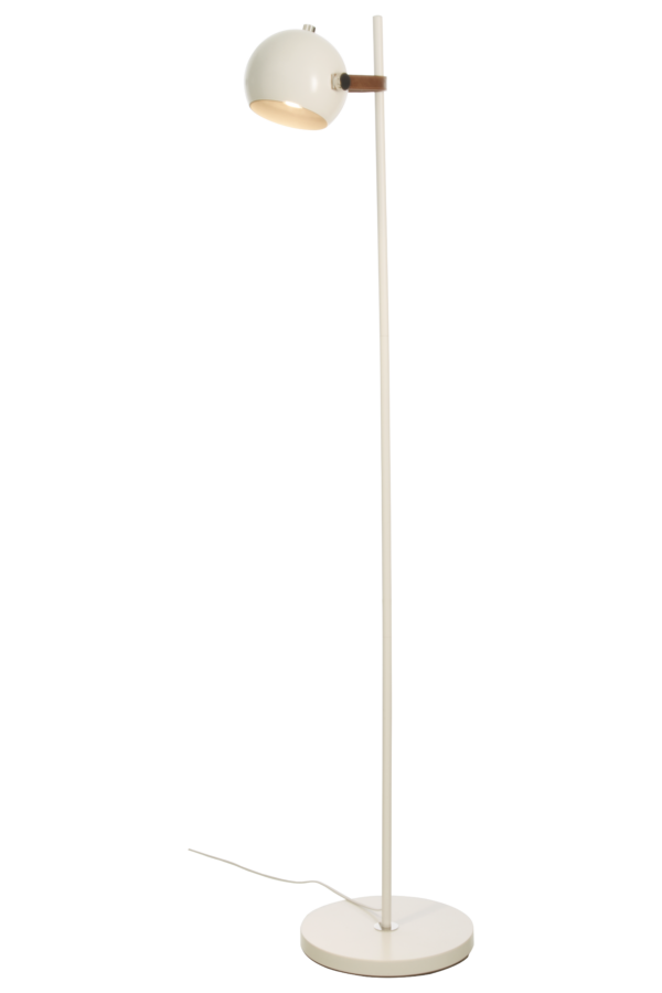 Bow golvlampa 1-arm vit