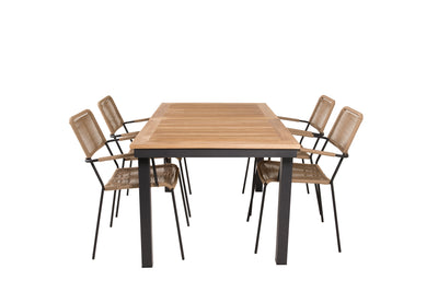 Matbordet Panama och stolarna Lindos
