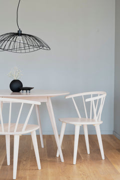 Yumi matbord runt 115 vitpigmenterad ek