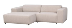 Willard soffa 3-sits-schäslong V ljusbeige tyg Alice #1