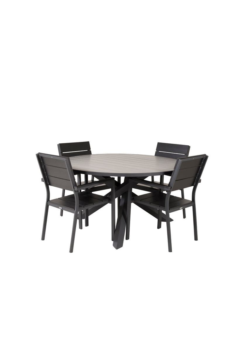 Matbordet Parma och stolarna Levels