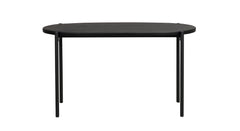 Skye soffbord ovalt 80x40 svart ek/svart