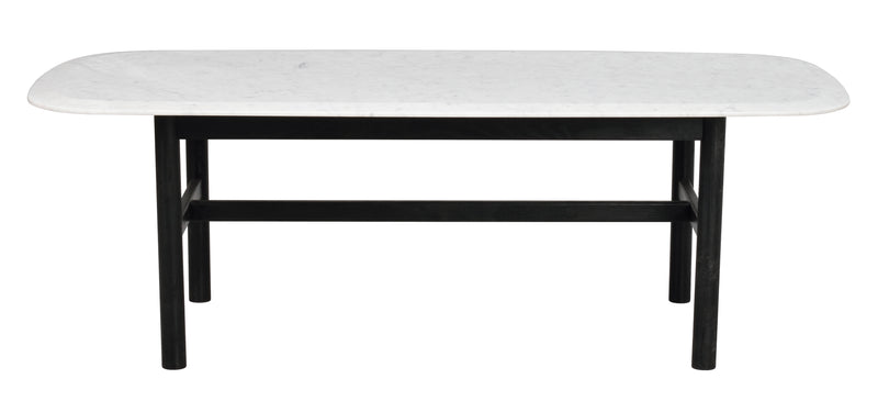 Hammond soffbord 135x62 svart ek/vit marmor