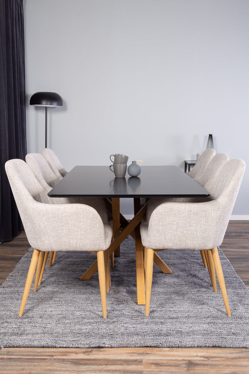 Matbordet Piazza och stolarna Comfort
