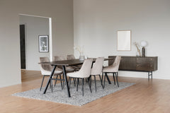 Clearbrook sideboard 160 brun ek/svart metall