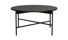Skye soffbord Ø85 svart ek/svart