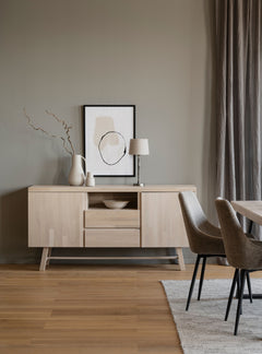 Brooklyn sideboard 160 vitpigmenterad ek