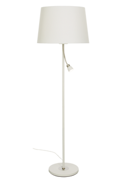 Eketorp golvlampa vit/stål