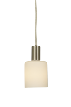 Cylinder fönsterlampa stål/opalvit