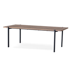 Aki matbord 220x95 cm gråbetsad ek