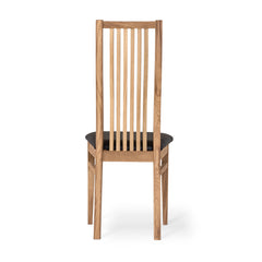 Allegro stol oljad ek sits klädd läder Madras svart 2-pack