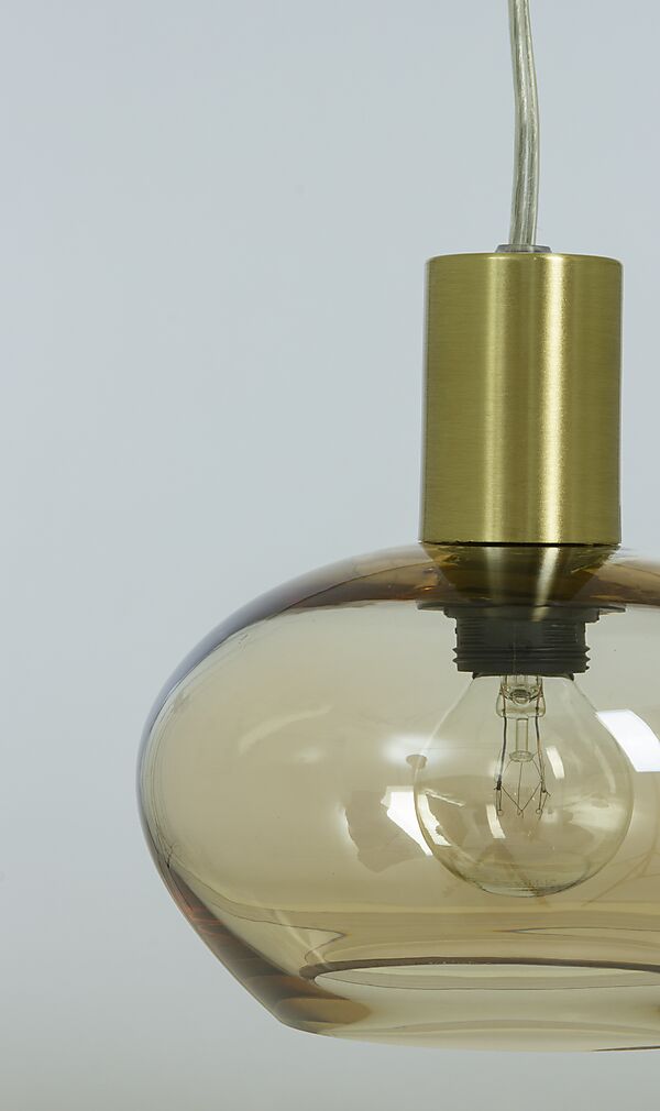 Bell fönsterlampa matt mässing/amber