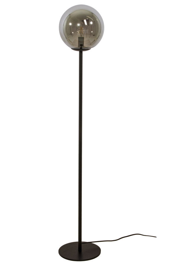 Molekyl golvlampa svart/rök