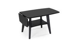 Birdie klaffbord svartbetsad ek 60x50 (100x50) cm