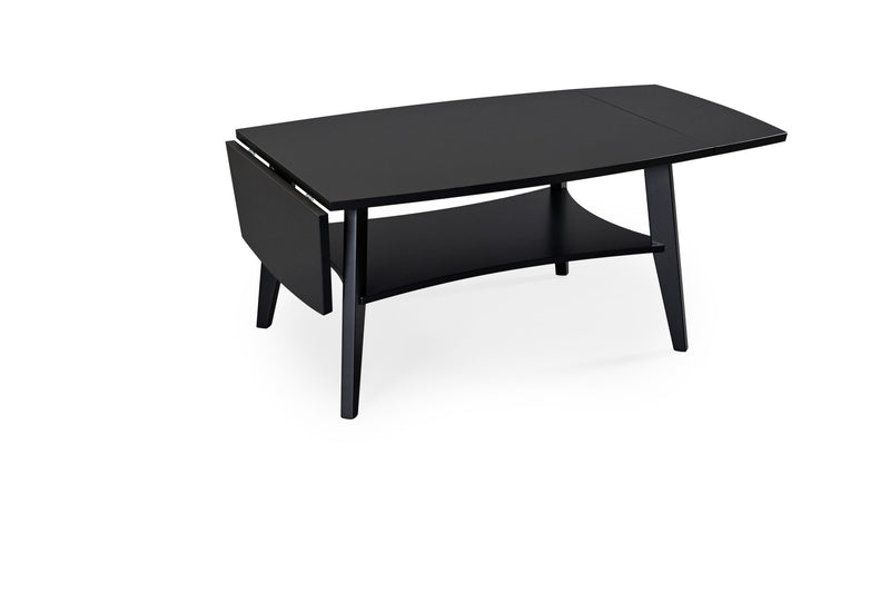 Birdie klaffbord svartbetsad ek 90x70 (140x70) cm