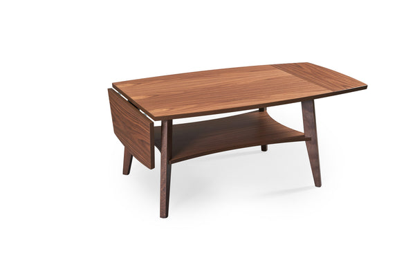 Birdie klaffbord valnöt 90x70 (140x70) cm