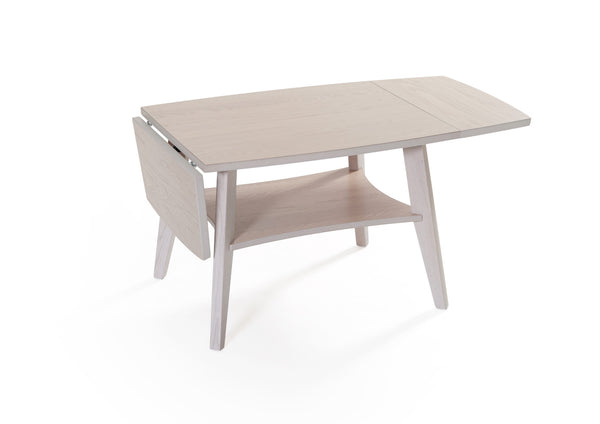 Birdie klaffbord vitpigmenterad ek 70x60 (120x60)