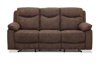 Boston 3-sits soffa med recliner beige