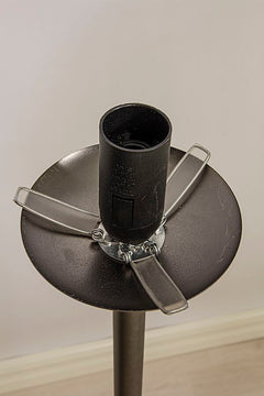 Molekyl golvlampa tenn/vit