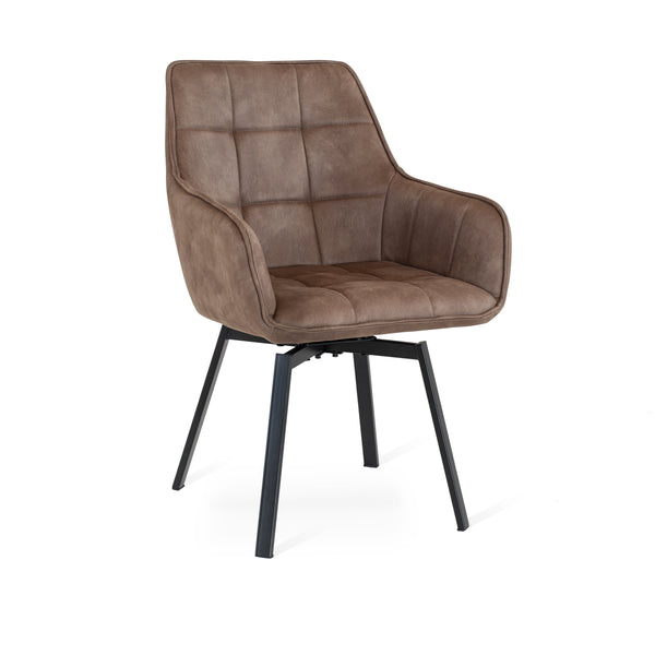 Carro stol med snurr, MF Nilla brun 2-pack