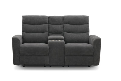 Chicago 2-sits soffa med el-recliner grå