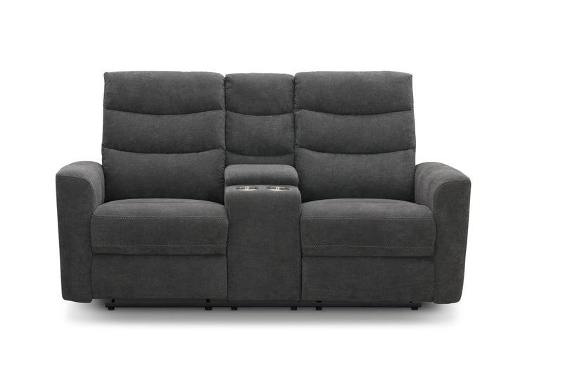 Chicago 2-sits soffa med el-recliner grå