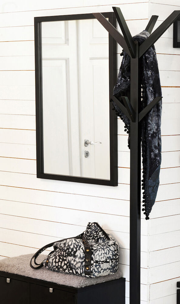 Confetti spegel 90x60 svartbetsad ek (1-pack)