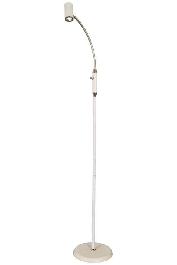 Gusto golvlampa vit/krom