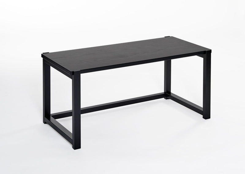 Duo soffbord svartbetsad ek 100x44 cm