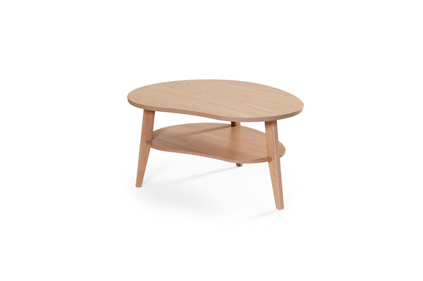 Eagle soffbord vitpigmenterad ek 100/80 cm