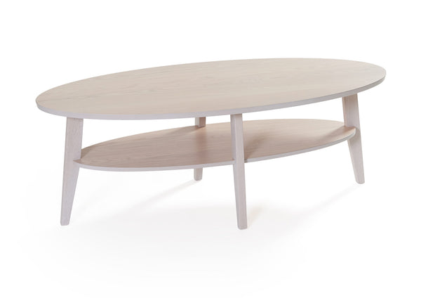 Eagle soffbord vitpigmenterad ek 140x70 cm