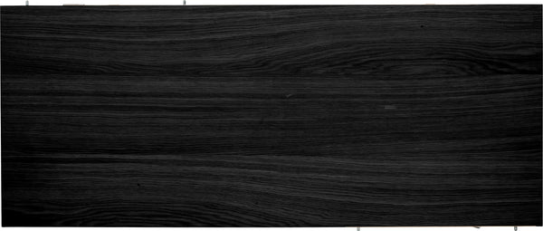 Ella iläggsskiva till Ø 110 cm svartbetsad ek