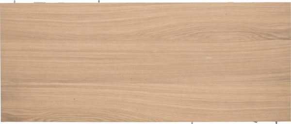 Ella iläggsskiva till Ø 110 cm vitoljad ek