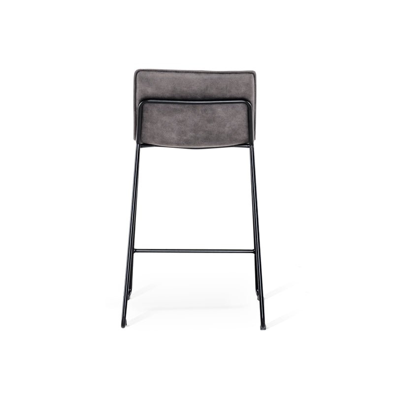 Elvis barstol MF Nilla brun/ben svart metall 2-pack