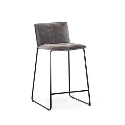 Elvis barstol MF Nilla brun/ben svart metall 2-pack