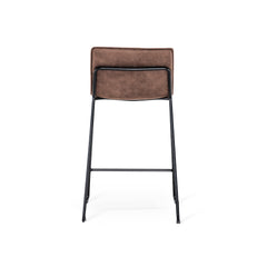 Elvis barstol MF Nilla beige/ben svart metall 2-pack