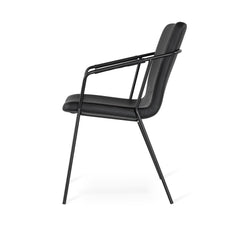Evo stol svart PU 2-pack