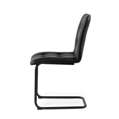 Frank stol Stella svart 2-pack