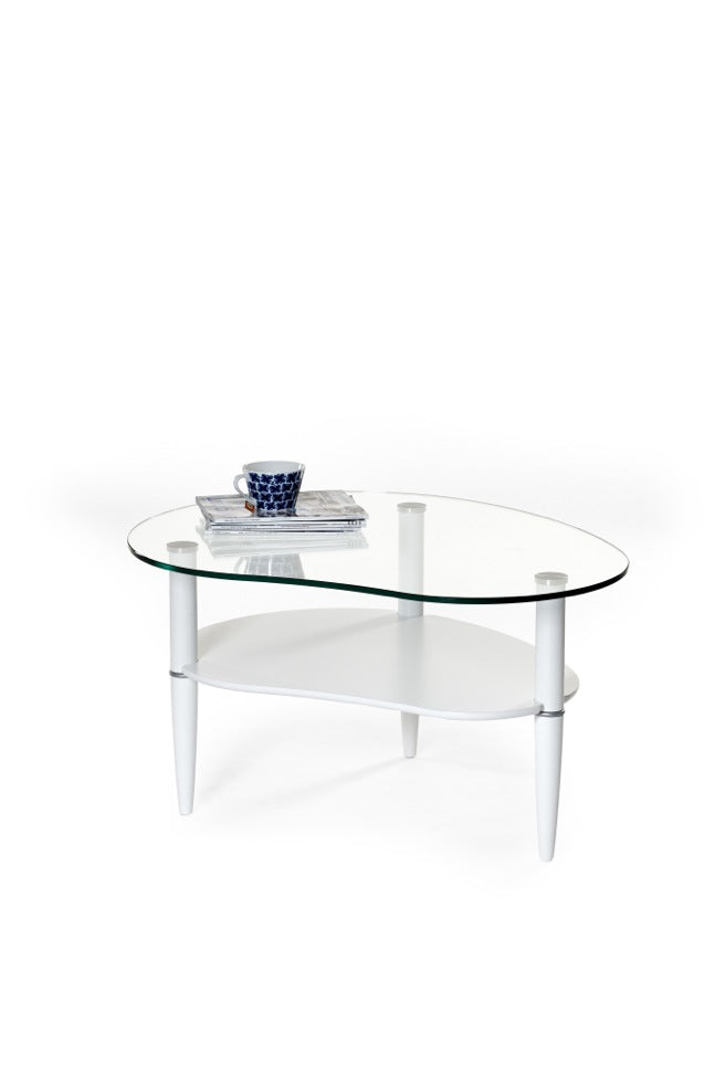 Glasgow soffbord vitlack 100/80 cm