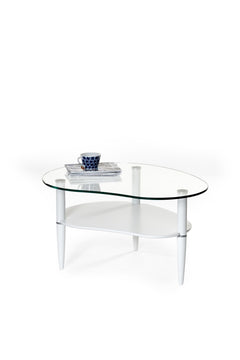 Glasgow soffbord vitlack 100/80 cm